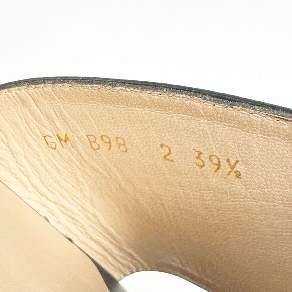 VALENTINO Black Flat Rockstud City Soul Sandal Size 39.5 US 9.5 Ankle Strap - Picture 10 of 12